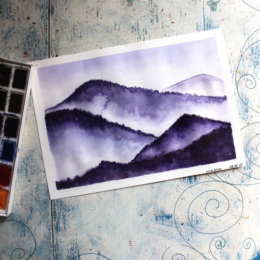 880x880 I Passed 76 Out 0f 365 Days Of Everyday Watercolor Drawings - Everyday Watercolor