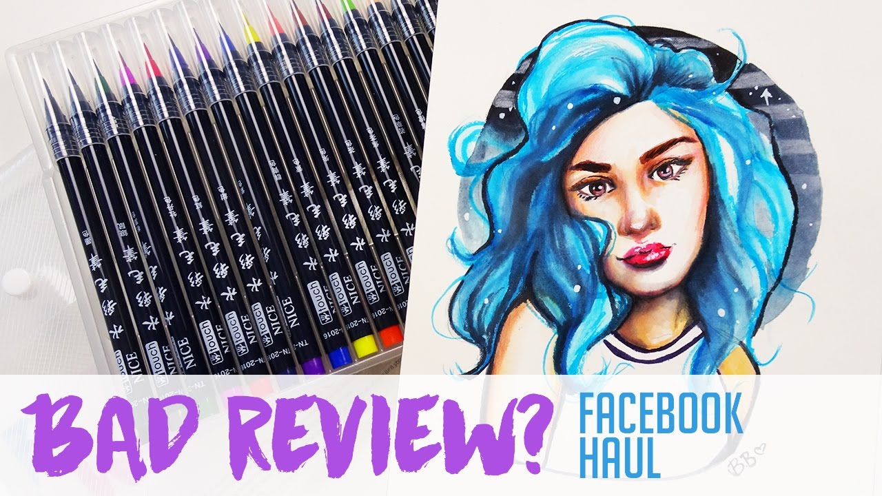 1280x720 Watercolor Brush Pen Review - Facebook Watercolor