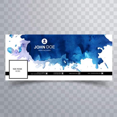 489x490 Watercolor Facebook Timeline Cover Template - Facebook Watercolor