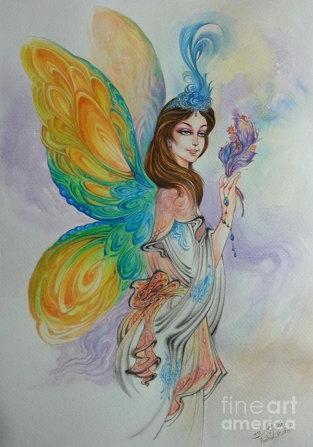 Fairy Watercolor at PaintingValley.com | Explore collection of Fairy ...