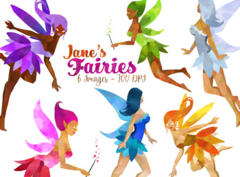 350x258 Watercolor Fairies Clipart By Digitalartsi Teachers Pay Teachers - Fairy Watercolor