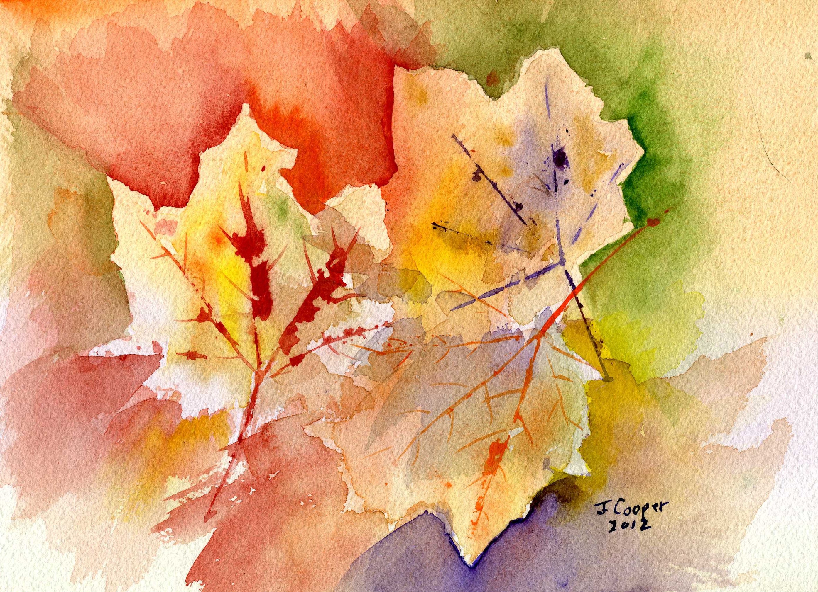2788x2020 Watercolor - Fall Colors Watercolor