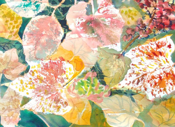 728x527 How To Paint Fall Leaves In Watercolor 7 Steps - Fall Watercolor