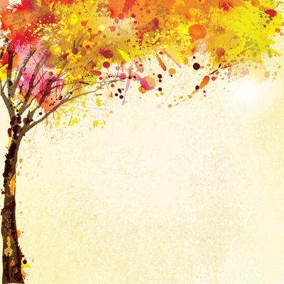 400x400 Watercolor Fall Autumn Splendor - Fall Watercolor