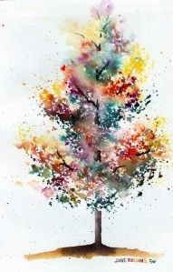 191x299 85 Best Watercolor Trees Images Watercolor Trees - Family Tree Watercolor
