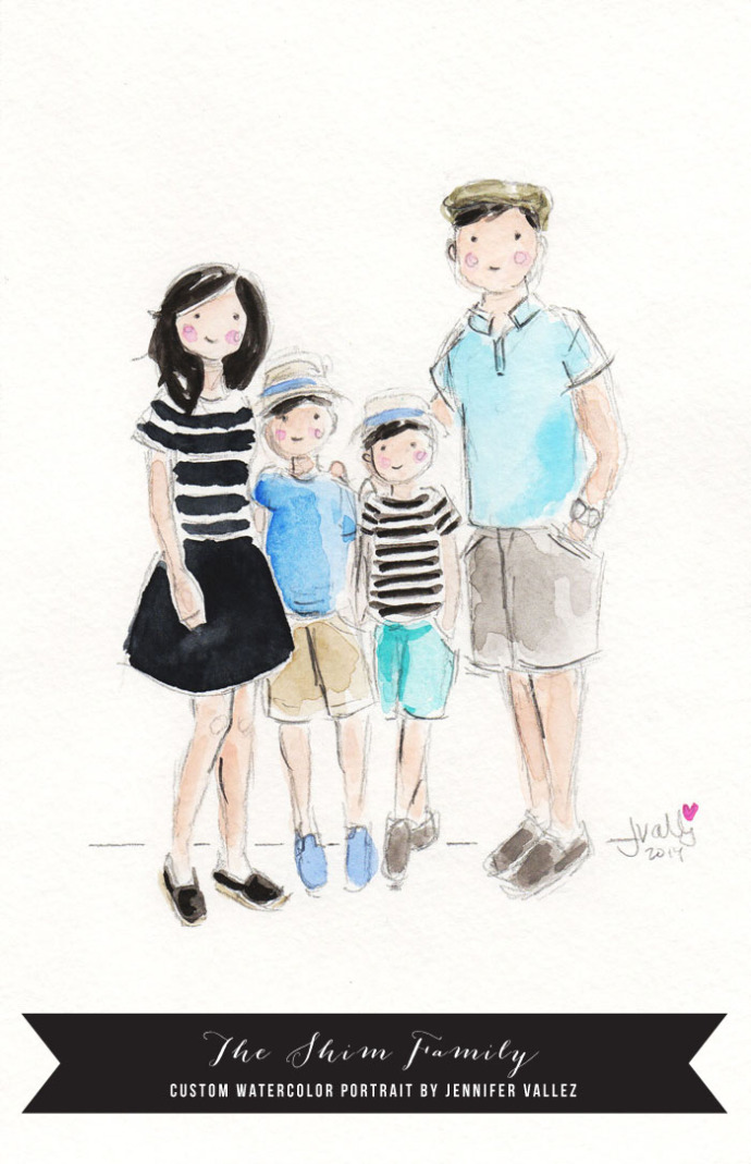 690x1069 Sallyjshim - Family Watercolor