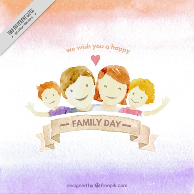 626x626 Watercolor Nice Family Background Stock Images - Family Watercolor