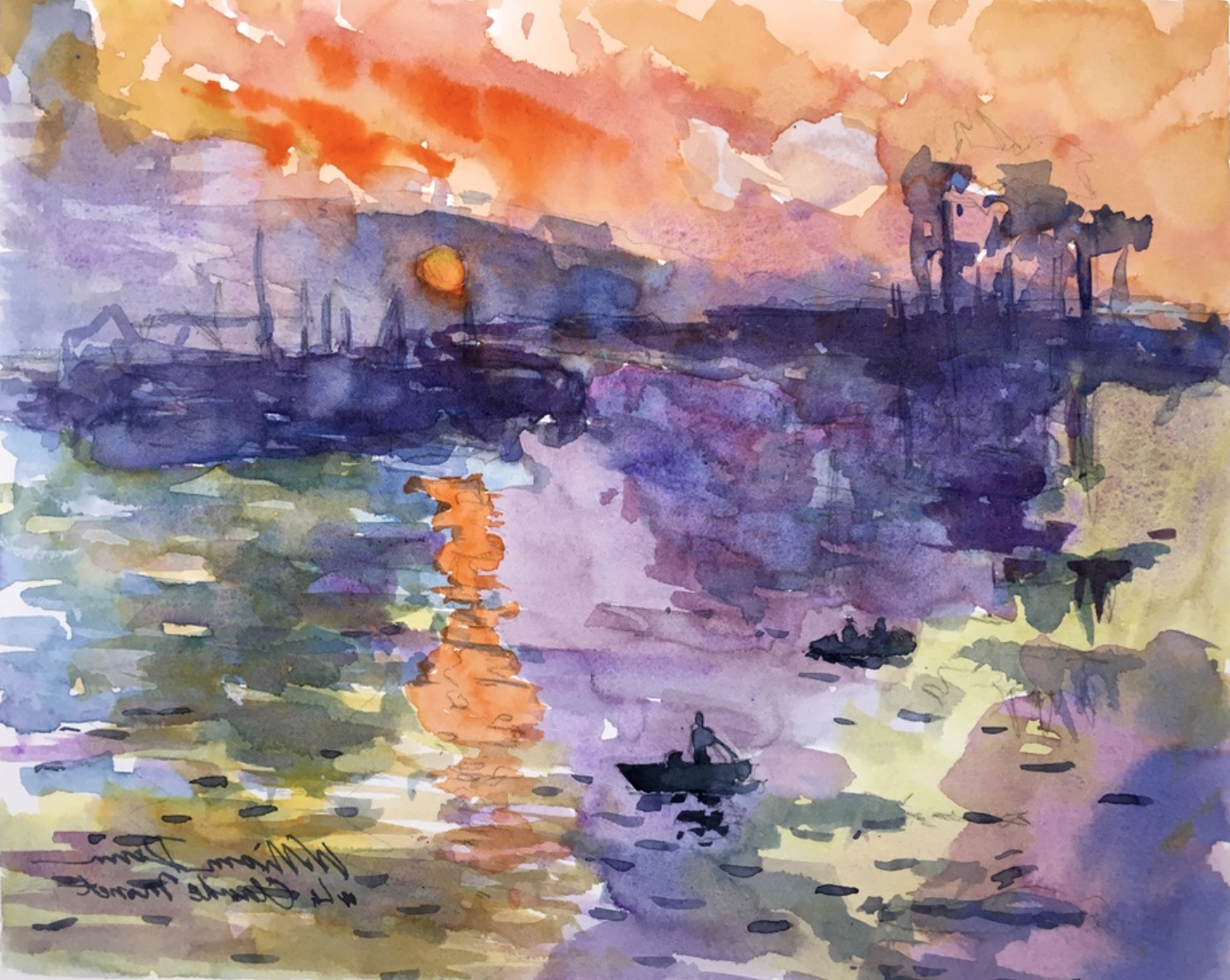 Famous Abstract Watercolor Painting 17 