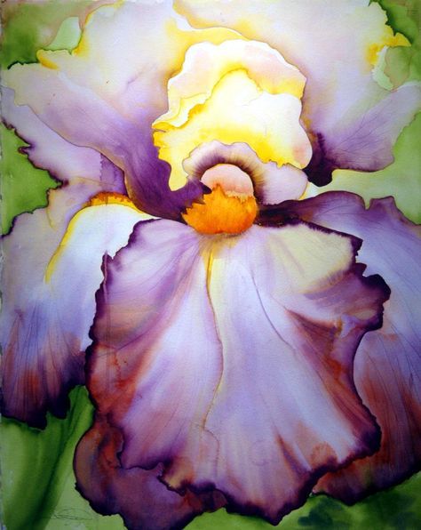 474x596 Pin By Stefan On Kunst Iris, Alcohol Ink - Famous Watercolor Flower Paintings