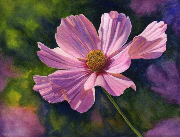 629x480 Watercolor Paintings By Cathy Hillegas - Famous Watercolor Flower Paintings