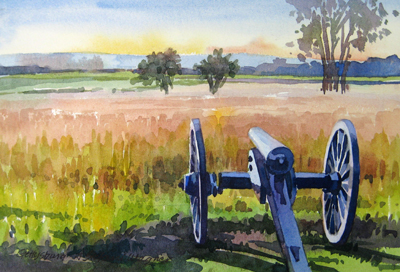 400x272 Gettysburg 2 - Famous Watercolor Landscapes
