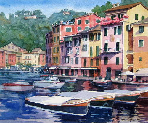 500x416 Italy - Famous Watercolor Paintings Landscapes