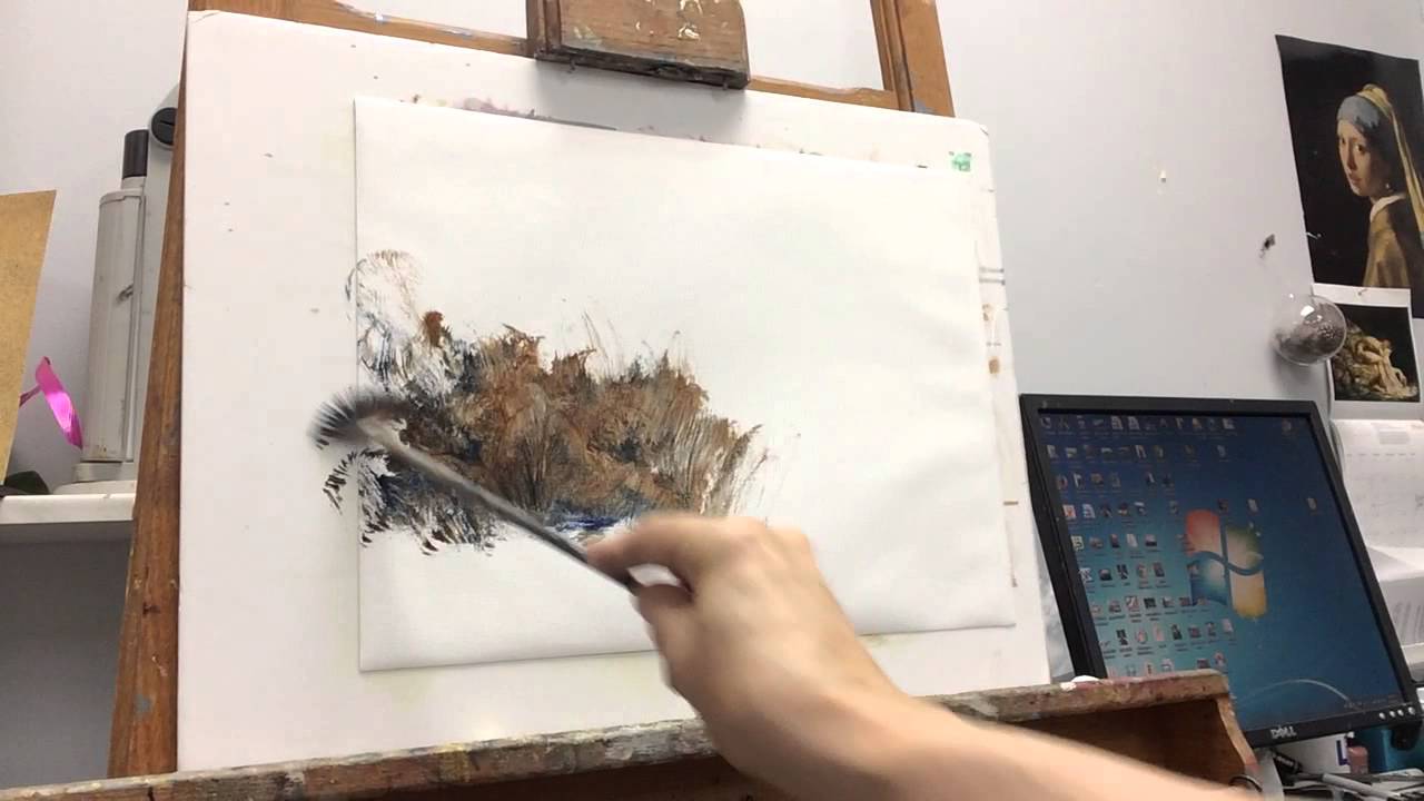 1280x720 Using The Fan Brush - Fan Brush Watercolor