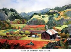 Farm Watercolor