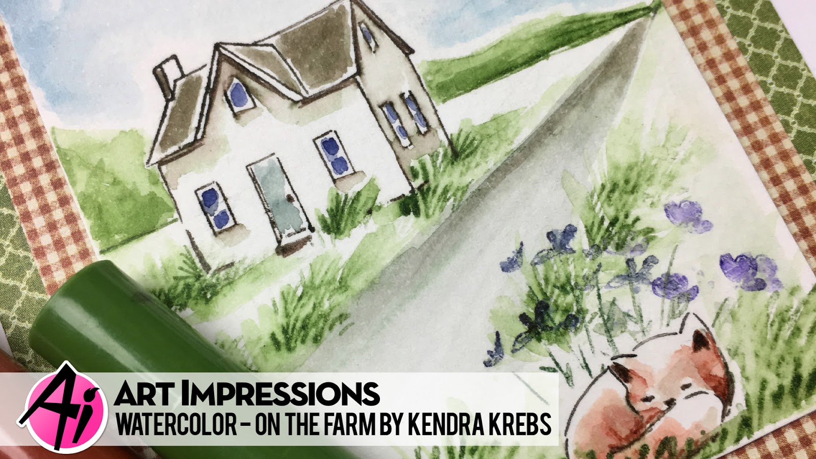 1600x900 Art Impressions Blog New Video! On The Farm Watercolor By Kendra - Farm Watercolor