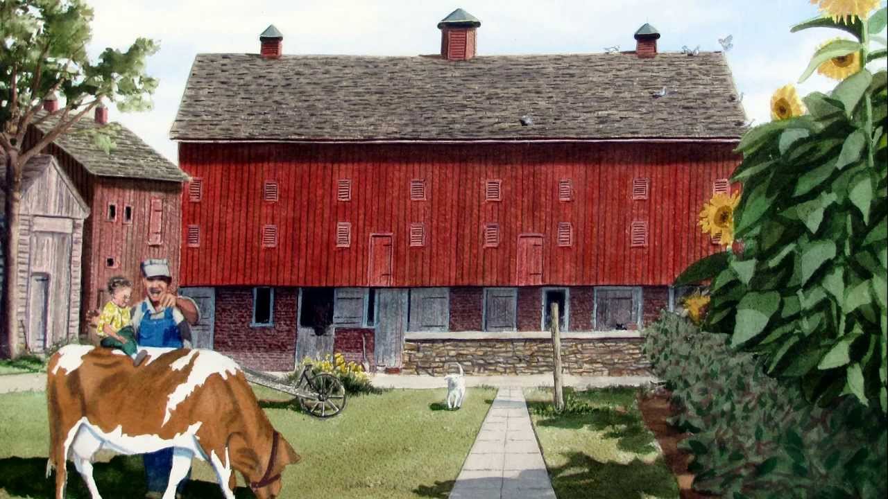 1280x720 How To Portray Life Around The Farm - Farm Watercolor Paintings