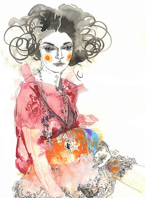 480x656 Fashionarium Drawing Tools And Materials To Design Watercolor - Fashion Watercolor