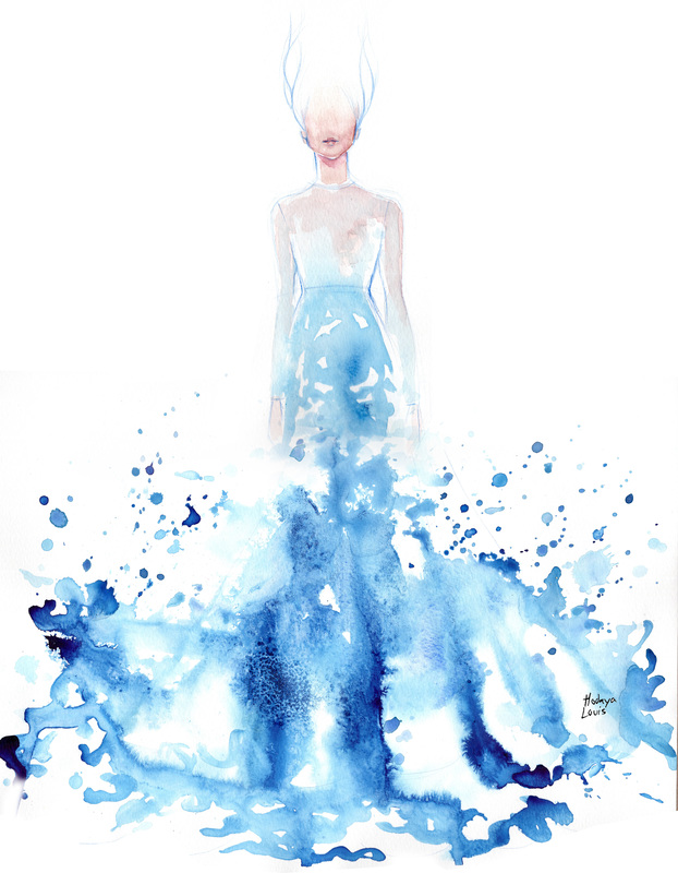 622x800 Hodaya Louis Artist Amp Fashion Illustrator - Fashion Watercolor