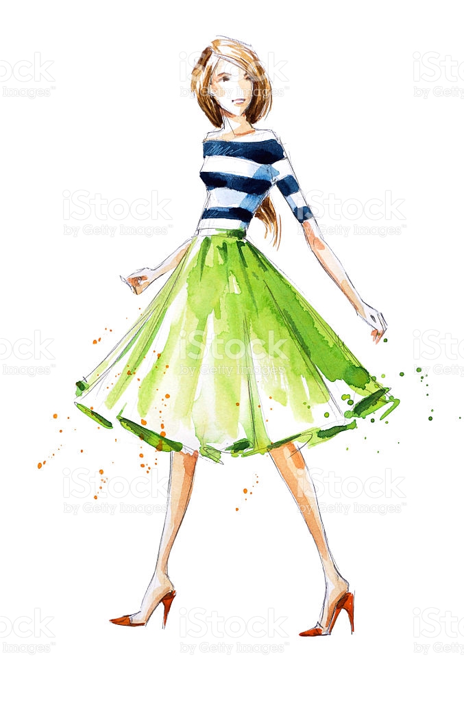 677x1024 Watercolor Fashion Illustration Fashion Design Images - Fashion Watercolor