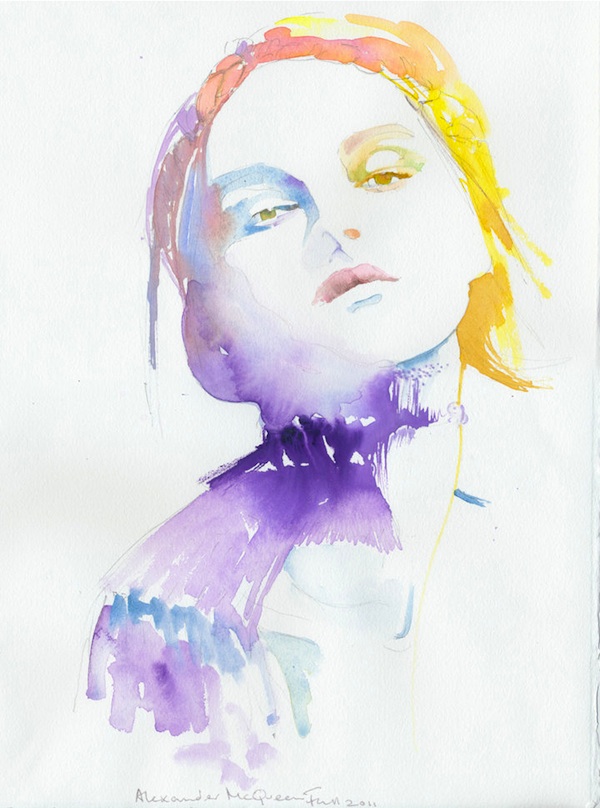 600x808 Watercolor Fashion Illustrations By Cate Parr - Fashion Watercolor