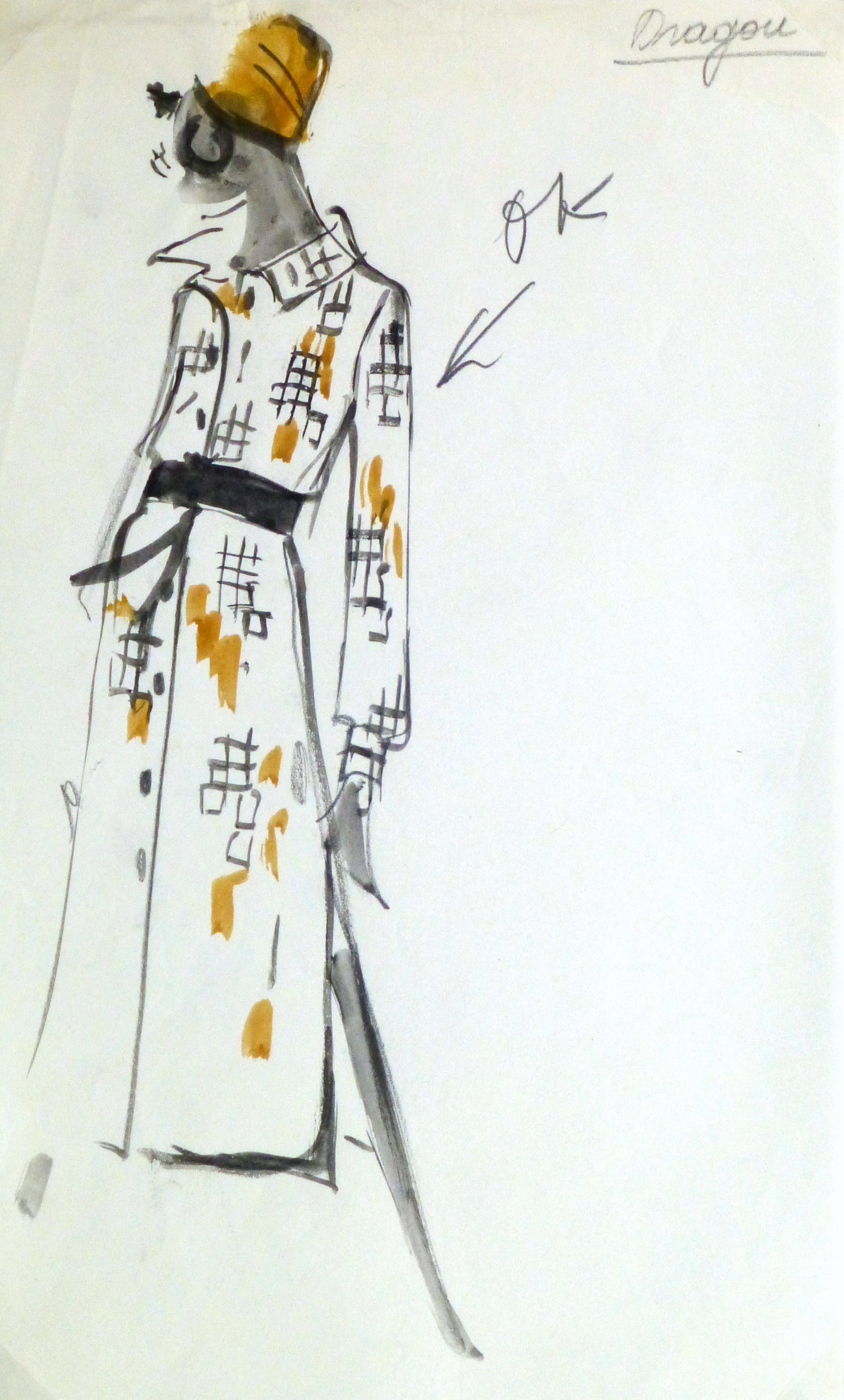 2307x3827 Rt Watercolor Fashion Sketch - Fashion Watercolor Sketch