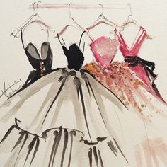 236x236 302 Best Fashion Illustration And Design Images - Fashion Watercolor Sketch