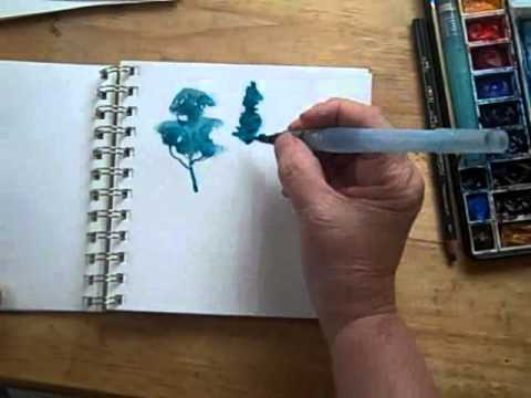 480x360 Watercolor Brushmarks For Quick Sketching - Fast Watercolor