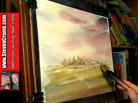 480x360 Watercolour Painting Tutorial - Fast Watercolor
