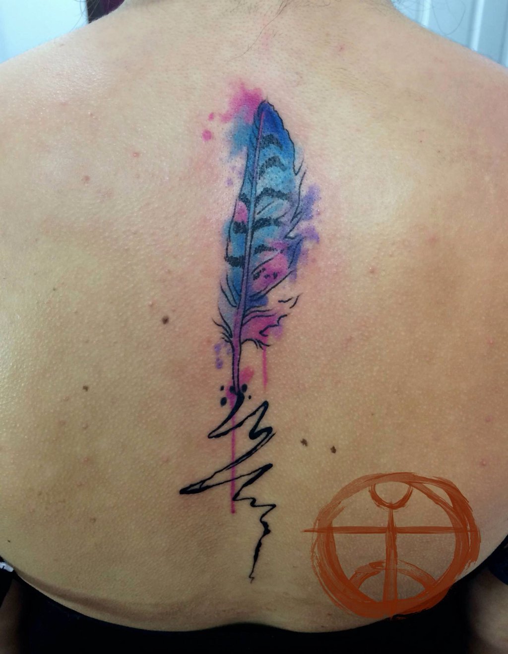 1024x1317 Watercolor Feather By Koraykaragozler - Feather Watercolor Tattoo