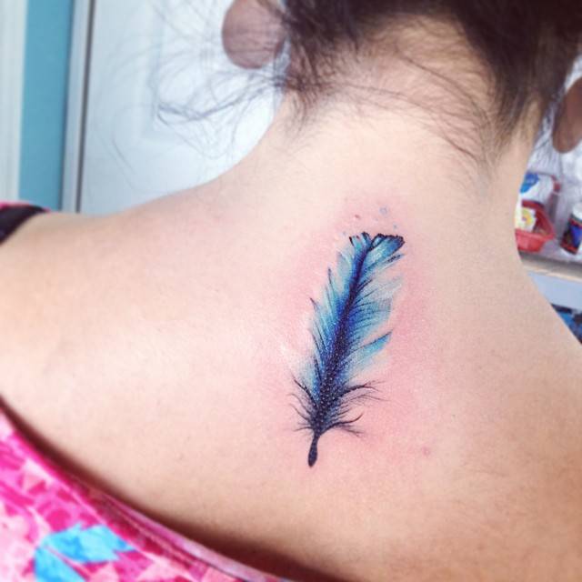 640x640 Colourful Watercolor Tattoo Ideas Amp Design For Woman 2018 - Feather Watercolor Tattoo