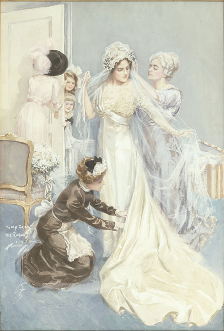 460x679 Harrison Fisher - Female Watercolor