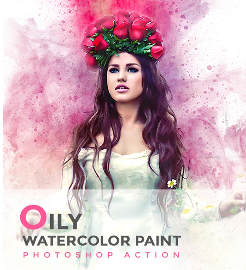 850x933 20 Cool Photoshop Watercolor Effects Amp Filters With Texture - Female Watercolor