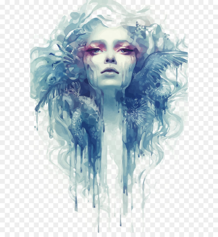 900x980 Savannah College Of Art And Design Painting Digital Art - Female Watercolor