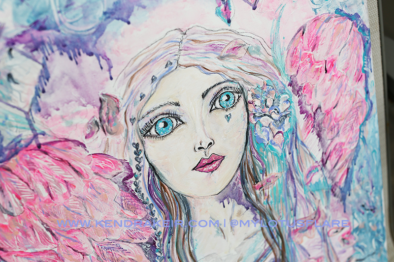 800x533 Crystal Waters Ethereal Watercolor Art Kendra Keir - Female Watercolor