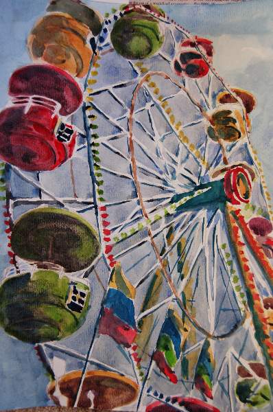 398x600 Ferris Wheel Teen Ink - Ferris Wheel Watercolor