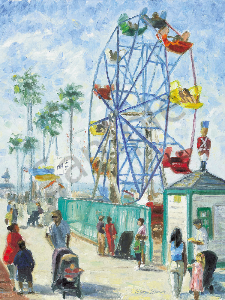 750x1000 Ferris Wheel Balboa Fun Zone - Ferris Wheel Watercolor