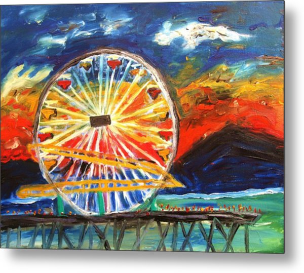 600x539 Ferris Wheel Painting By Ron Klotchman - Ferris Wheel Watercolor