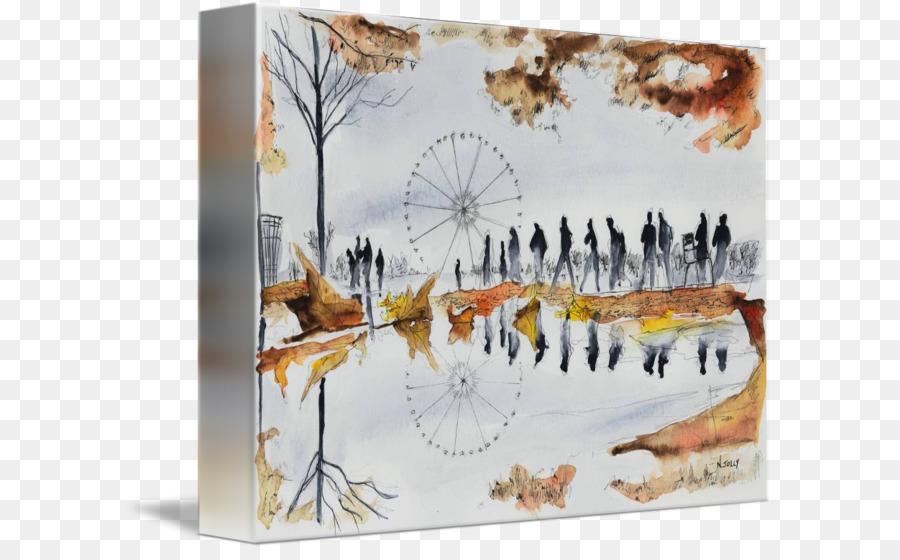 900x560 Watercolor Painting Ferris Wheel Art Drawing - Ferris Wheel Watercolor