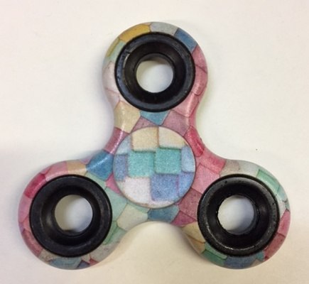 435x400 Fidget Spinner Watercolor Print - Fidget Spinner Watercolor