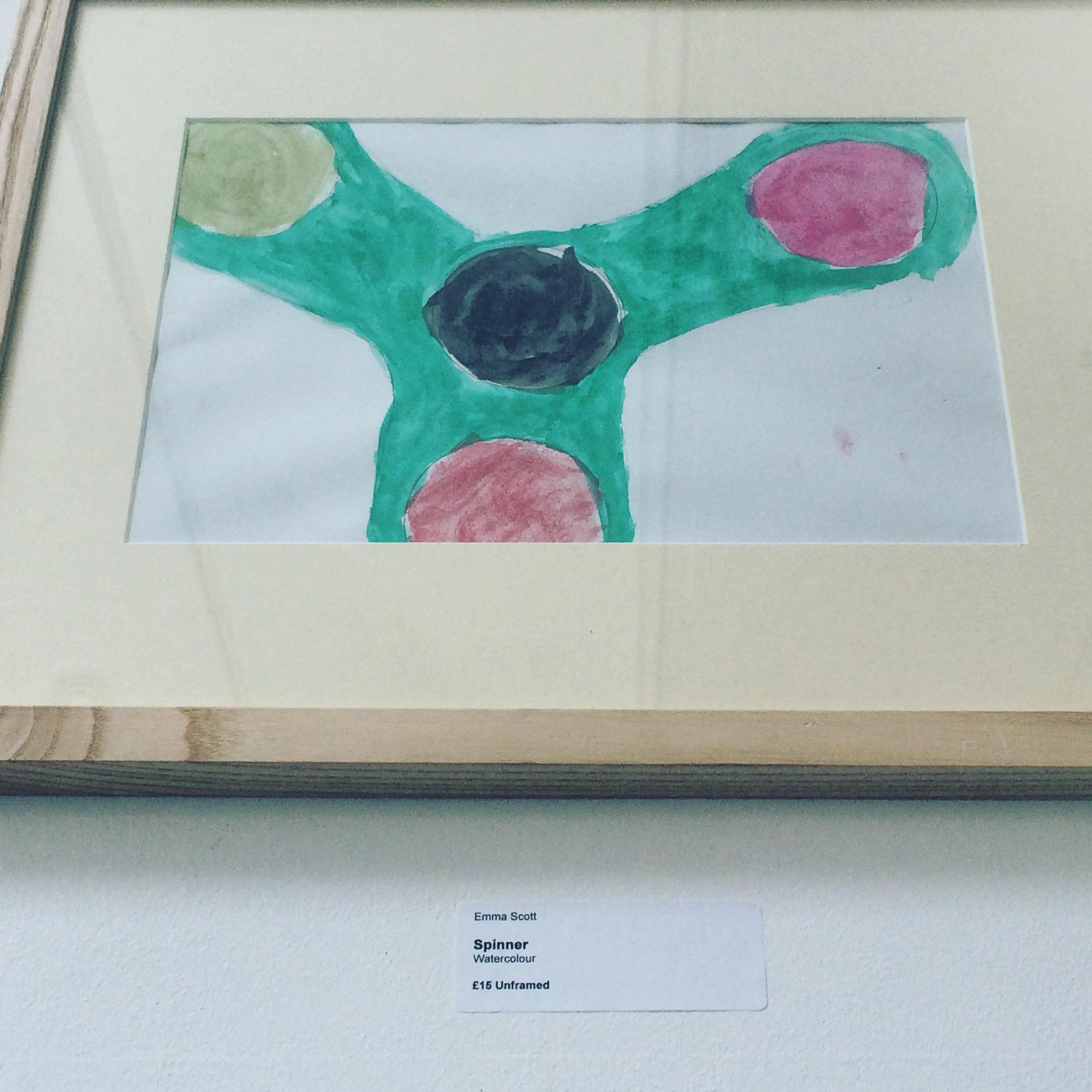 2448x2448 Found This Picture Of A Fidget Spinner In An Art Gallery - Fidget Spinner Watercolor