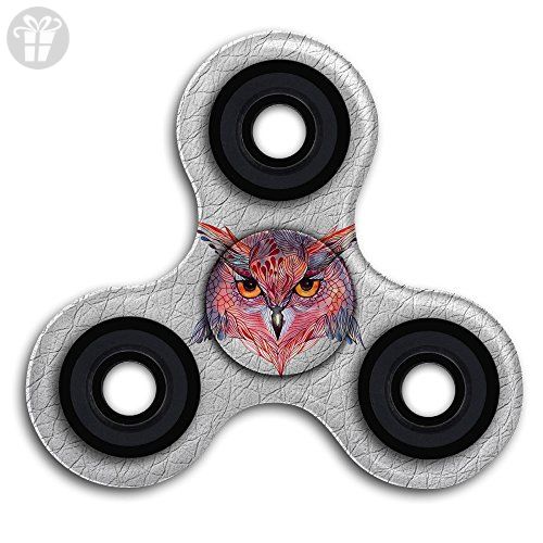 500x500 Owl Face Owl Wild Bird Face Watercolor Fidget Spinner Funny Toys - Fidget Spinner Watercolor