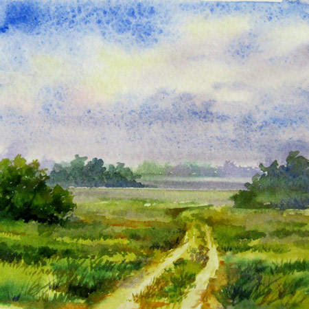 450x450 Varvara Harmon - Field Watercolor