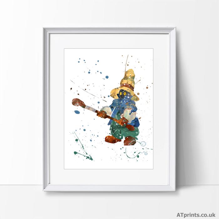 700x700 Final Fantasy Vivi Watercolour Art Print Atprints - Final Fantasy Watercolor