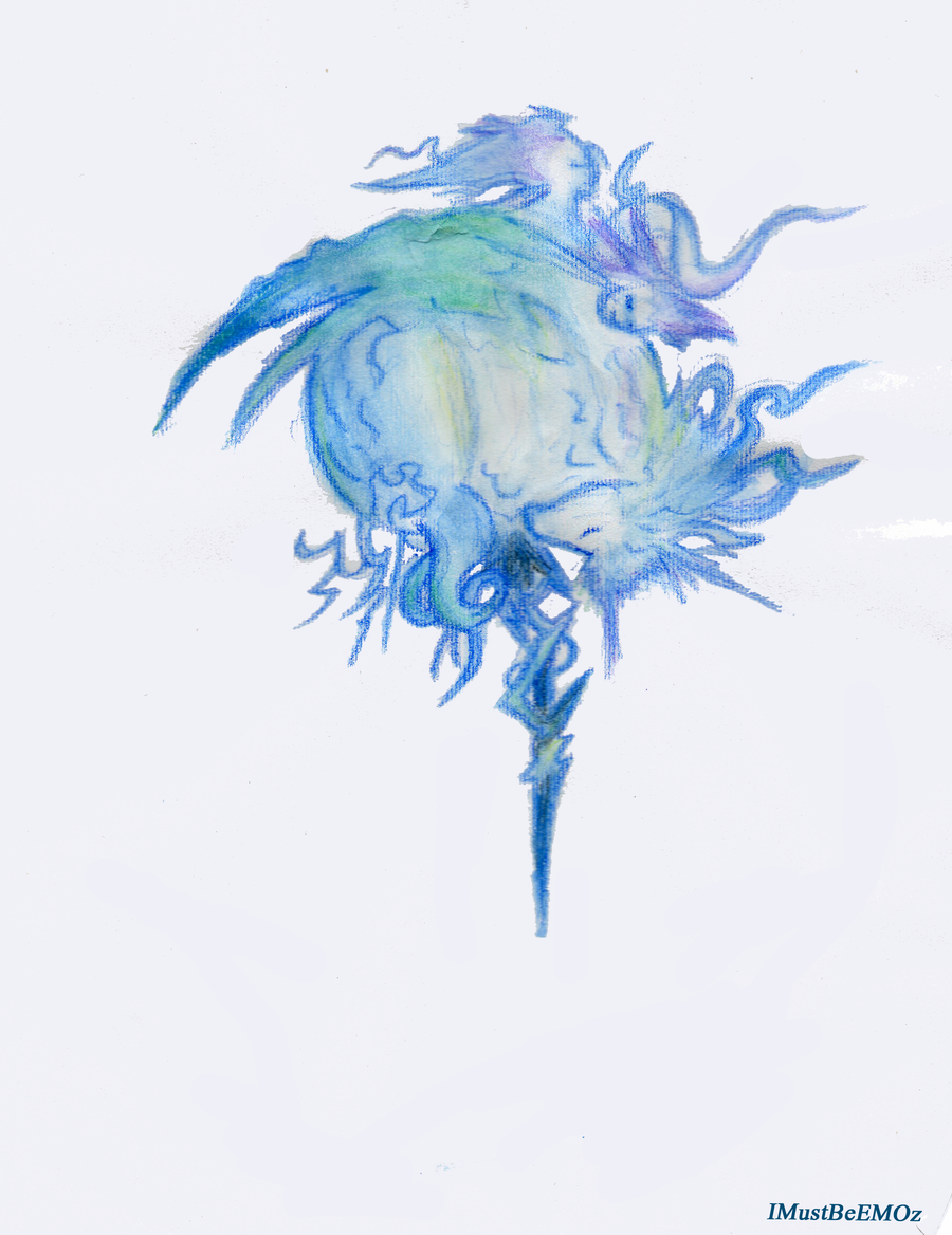 900x1168 Final Fantasy Xii Logo Png - Final Fantasy Watercolor
