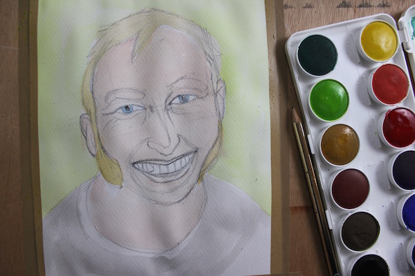 600x400 Learn The Basic Steps Of Watercolor Portrait Painting - First Watercolor