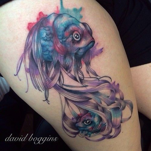 Fish Watercolor Tattoo At PaintingValley Com Explore Collection Of   Fish Watercolor Tattoo 26 