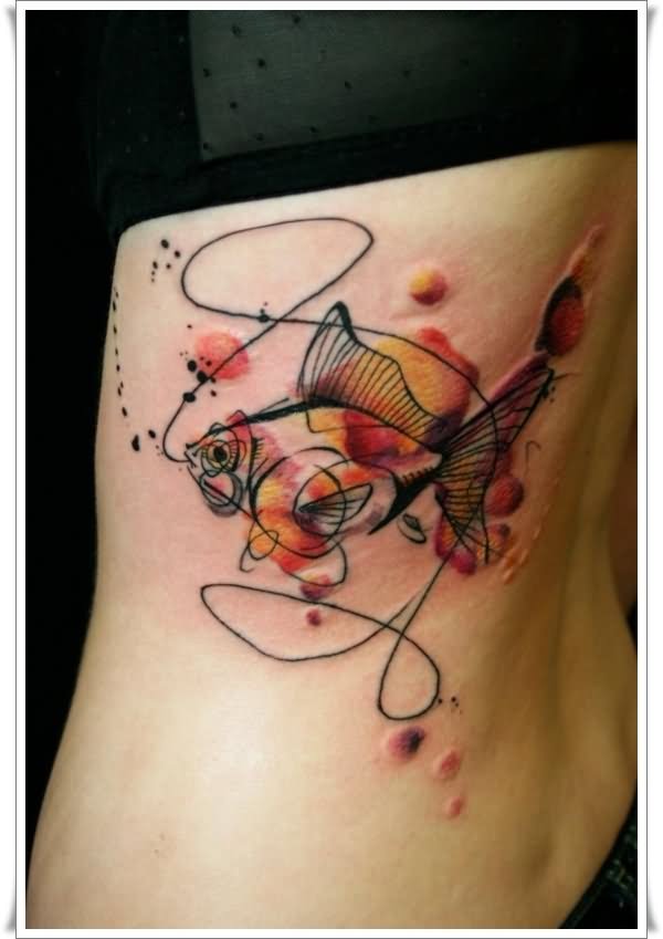 600x849 Watercolor Fish Tattoo - Fish Watercolor Tattoo
