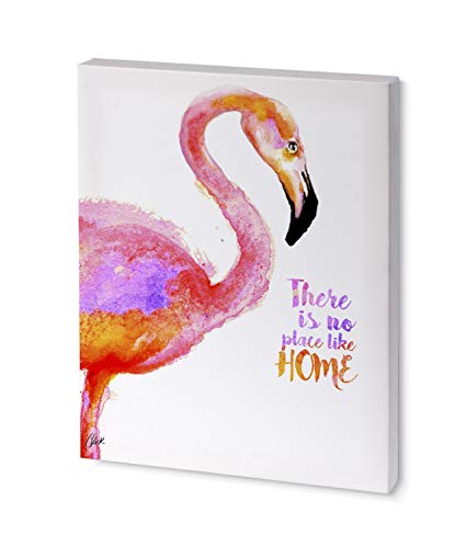 425x498 No Place Like Home Flamingo Watercolor Art Painting On - Flamingo Watercolor Art