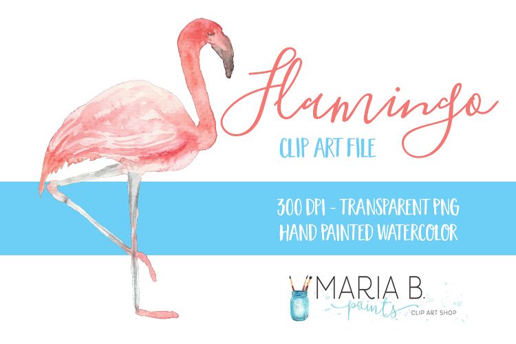 750x500 Pink Flamingo Watercolor Clip Art Png - Flamingo Watercolor Art