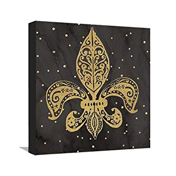 355x355 Fleur De Lis Watercolor Polka Dots - Fleur De Lis Watercolor